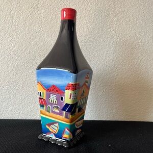 Olive Oil bottle from Naylor Designs hand-painted 10.5”